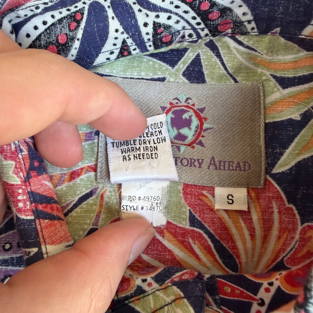 THE TERRITORY AHEAD | Mens Lot of 2 Button Down Shirt Size S Multicolor Tropical - Picture 11 of 15